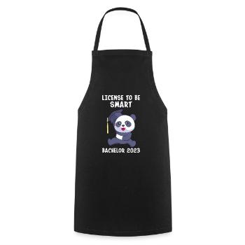 Bachelor 2023 Licence à Clever Shit - Tablier de cuisine - noir - Devant - AI Model Male 185 dark (185cm)