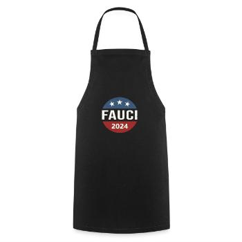 Anthony Fauci - Kochschürze - Schwarz - Vorne - AI Model Male 185 dark (185cm)