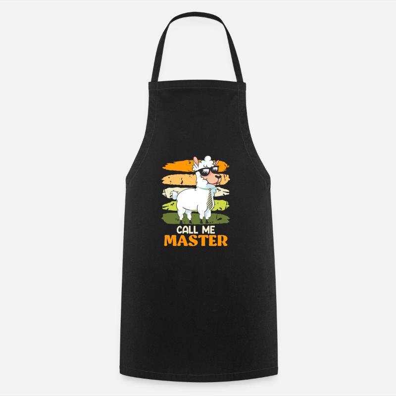 Call me Master Degree - Cooking Apron - black