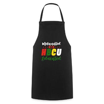 HBCU Clothing Historic Black College HBCU - Cooking Apron - black - Front - AI Model Male 185 dark (185cm)