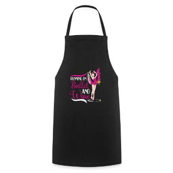 Ballet Ballerina Dance Dancer Dancing Ballet Gift - Cooking Apron - black - Front - AI Model Male 185 dark (185cm)