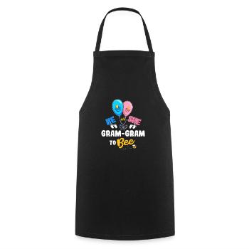 He or She Gram-Gram To Bee Best Grandma Ever - Cooking Apron - black - Front - AI Model Male 185 dark (185cm)