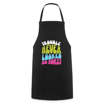 Anger never looked so sweet quote gift - Cooking Apron - black - Front - AI Model Male 185 dark (185cm)