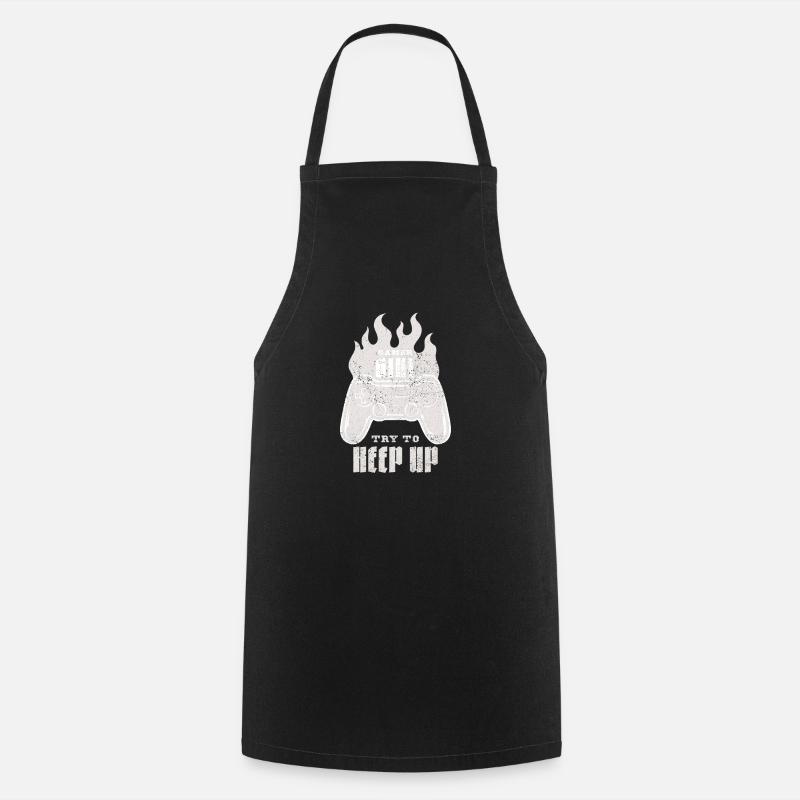 I Don't Need Therapy I Just Need My Video Games - Cooking Apron - black