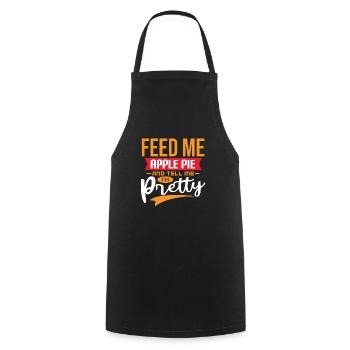 Apple pie - Cooking Apron - black - Front - AI Model Male 185 dark (185cm)