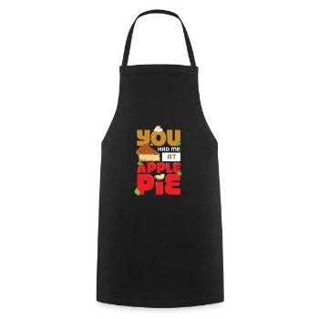 Apple pie - Cooking Apron - black - Front - AI Model Male 185 dark (185cm)