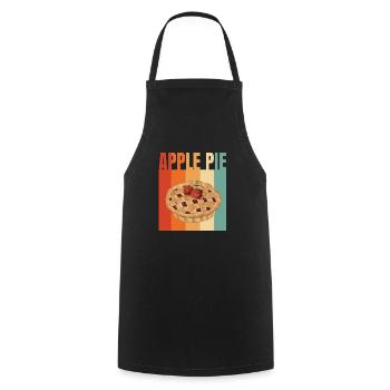 Apple pie - Cooking Apron - black - Front - AI Model Male 185 dark (185cm)