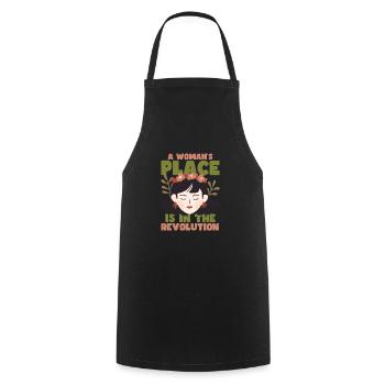 Féminisme Le pouvoir des femmes pro-choix Pro Avortement - Tablier de cuisine - noir - Devant - AI Model Male 185 dark (185cm)