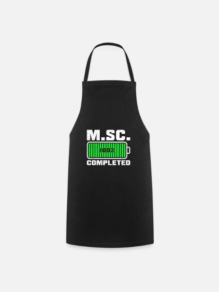 Loading complete Masterabschluss Master of Science - Kochschürze - Schwarz