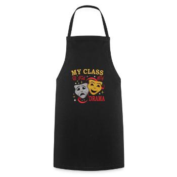 Drama teacher Drama teacher - Cooking Apron - black - Front - AI Model Male 185 dark (185cm)