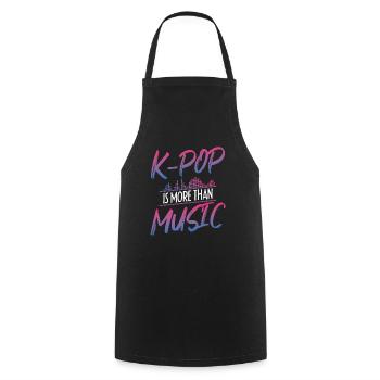 K-Pop| Südkorea | Kpop - Kochschürze - Schwarz - Vorne - AI Model Male 185 dark (185cm)