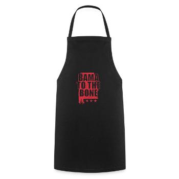 Alabama Bama to the Bone USA America - Cooking Apron - black - Front - AI Model Male 185 dark (185cm)