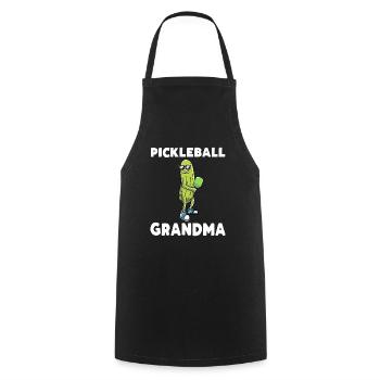 Funny Cucumber Lovers Pickleball Players - Cooking Apron - black - Front - AI Model Male 185 dark (185cm)