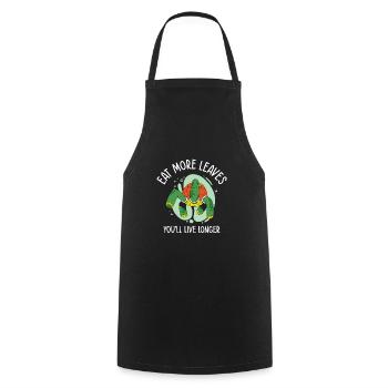 Turtle Pet Owner Vegetables Wildlife Reptile Pet - Cooking Apron - black - Front - AI Model Male 185 dark (185cm)