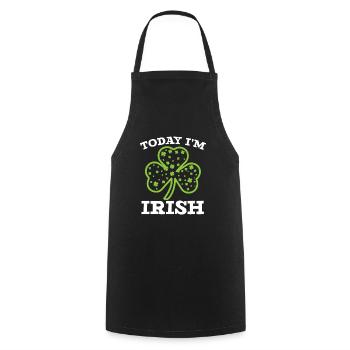 Today I'm Irish Pride St. Patricks Day Shenanigan - Cooking Apron - black - Front - AI Model Male 185 dark (185cm)