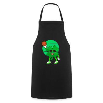 Basketball Player St. Patrick's Day Irish Pride - Cooking Apron - black - Front - AI Model Male 185 dark (185cm)