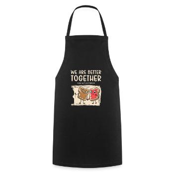 Siblings Peanut Butter Jelly Toast Big Brother - Cooking Apron - black - Front - AI Model Male 185 dark (185cm)