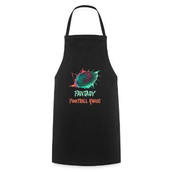 Fantasy Football King - Cooking Apron - black - Front - AI Model Male 185 dark (185cm)