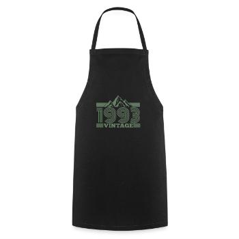 Mountains Hiking 1993 Birthday Vintage Sayings - Cooking Apron - black - Front - AI Model Male 185 dark (185cm)