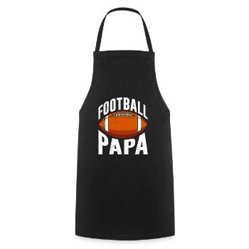American football dad - Cooking Apron - black - Front - AI Model Male 185 dark (185cm)