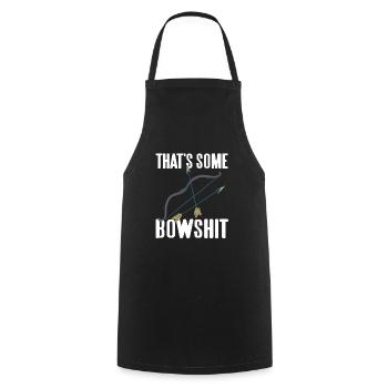 That's Some Bowshit Funny Archery Hunting T-Shirt - Kochschürze - Schwarz - Vorne - AI Model Male 185 dark (185cm)