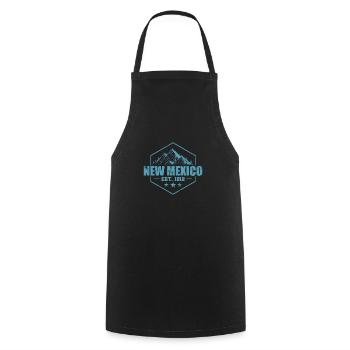 Nouveau-Mexique 1912 États-Unis Amérique - Tablier de cuisine - noir - Devant - AI Model Male 185 dark (185cm)