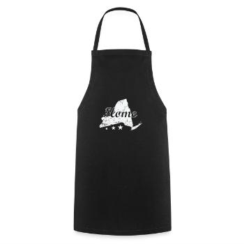 New York Home USA America State - Cooking Apron - black - Front - AI Model Male 185 dark (185cm)