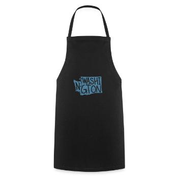 Washington États-Unis Amérique État - Tablier de cuisine - noir - Devant - AI Model Male 185 dark (185cm)