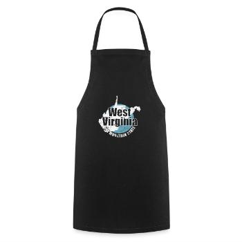 West Virginia The Mountain State USA - Cooking Apron - black - Front - AI Model Male 185 dark (185cm)