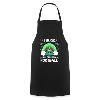 Schlechter Fantasy Football Spieler - Kochschürze - Schwarz - Vorne - AI Model Male 185 dark (185cm)