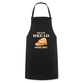 Bread Making Baking - Kochschürze - Schwarz - Vorne - AI Model Male 185 dark (185cm)