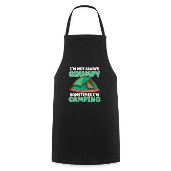 Scout Camping Outdoor Campfire Hiking Backpacking - Cooking Apron - black - Front - AI Model Male 185 dark (185cm)