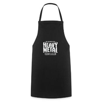 Heavy Metal Disburbing Musik Band Genre - Kochschürze - Schwarz - Vorne - AI Model Male 185 dark (185cm)