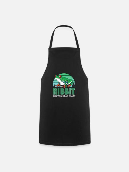 Red Eyed Tree Frog Cute Rainforest Amphibian - Cooking Apron - black