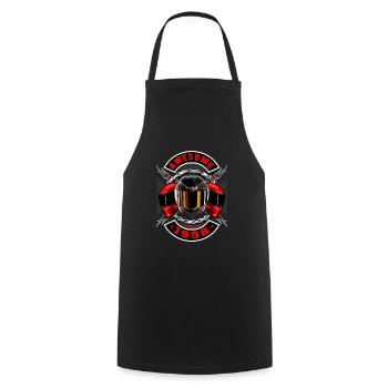 Awesome since 1998, biker's birthday - Cooking Apron - black - Front - AI Model Male 185 dark (185cm)