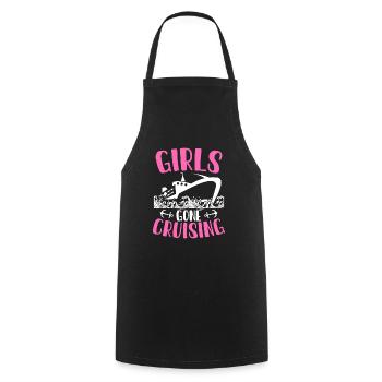 Girls Gone Cruising Cruise Ship Holiday - Cooking Apron - black - Front - AI Model Male 185 dark (185cm)