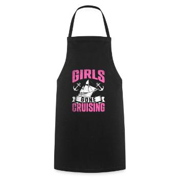 Girls Gone Cruising Cruise Ship Holiday - Cooking Apron - black - Front - AI Model Male 185 dark (185cm)