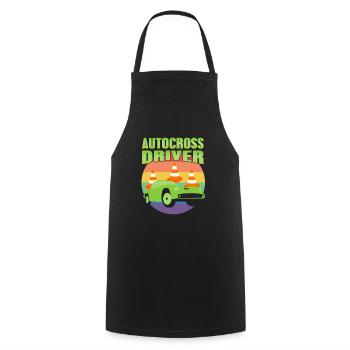 Autocross Driver Retro Autocross Designs - Cooking Apron - black - Front - AI Model Male 185 dark (185cm)