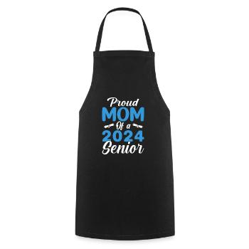 Maman fière drôle d'un cadeau de graduation - Tablier de cuisine - noir - Devant - AI Model Male 185 dark (185cm)