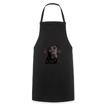 Labrador Retriever, gift idea for Labrador - Cooking Apron - black - Front - AI Model Male 185 dark (185cm)