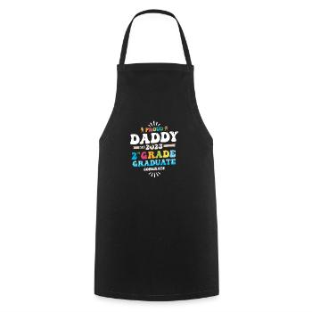 Proud Daddy of a 2nd Grade Class of 2023 - Cooking Apron - black - Front - AI Model Male 185 dark (185cm)