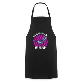 Birds Are Not Real - Cooking Apron - black - Front - AI Model Male 185 dark (185cm)