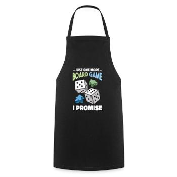 Funny Board Game Lover Cartoon - Cooking Apron - black - Front - AI Model Male 185 dark (185cm)