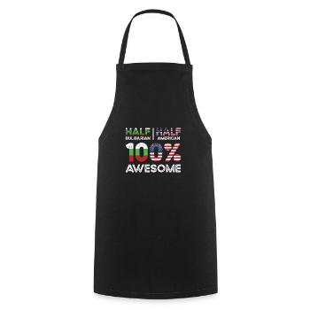 Half Bulgarian Bulgaria American USA Citizenship - Cooking Apron - black - Front - AI Model Male 185 dark (185cm)