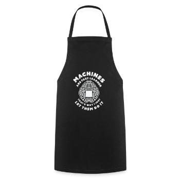 Machine Learning Artificial Intelligence AI - Cooking Apron - black - Front - AI Model Male 185 dark (185cm)