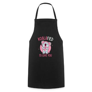 Saint-Valentin Koala Love Wildlife Koala Lover - Tablier de cuisine - noir - Devant - AI Model Male 185 dark (185cm)