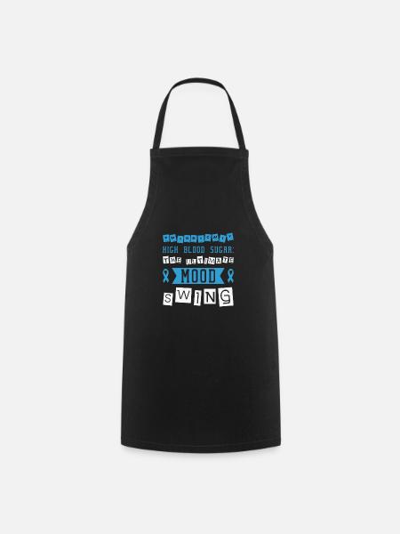 Diabetic Pancreas Diabetes Awareness - Cooking Apron - black