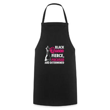 International Women's Day African American Black - Cooking Apron - black - Front - AI Model Male 185 dark (185cm)