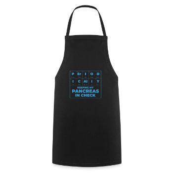 Diabetic Pancreas Diabetes Awareness - Cooking Apron - black - Front - AI Model Male 185 dark (185cm)