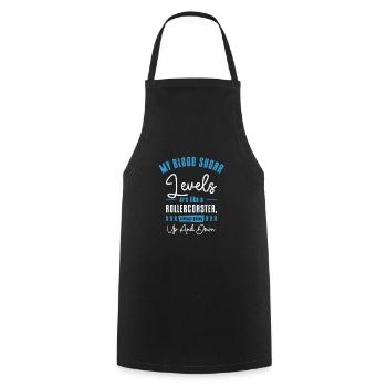 Diabetic Pancreas Diabetes Awareness - Cooking Apron - black - Front - AI Model Male 185 dark (185cm)
